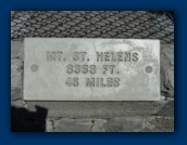 Viewpoint marker for
Mount St. Helens